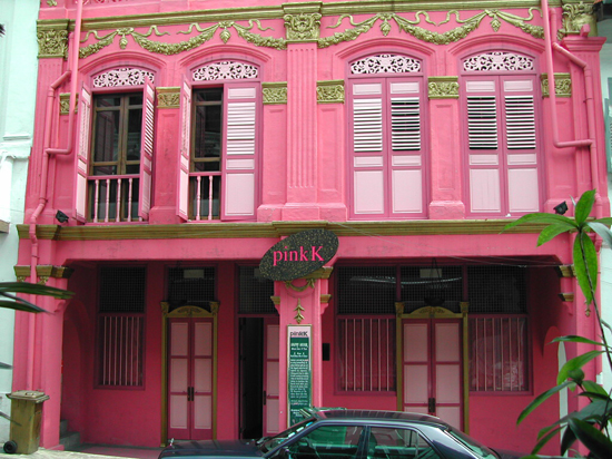 pink building