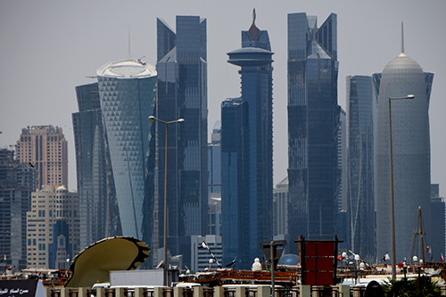 Doha city building